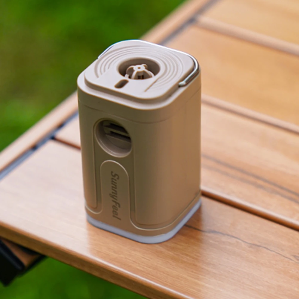 Electric Air Pump Air Mattress Pump with Camping Light Quick-Fill Inflator Pump with 5 Nozzles Mini Air Pump for Pool Floats