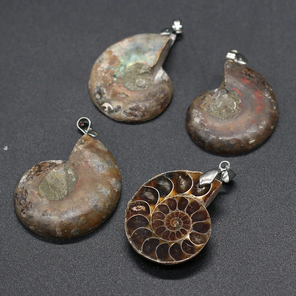 Natural Stone Necklace Pendants Shell Stone Pendant for DIY Jewelry Making Necklace Bracelets Size 30x35-40x45mm