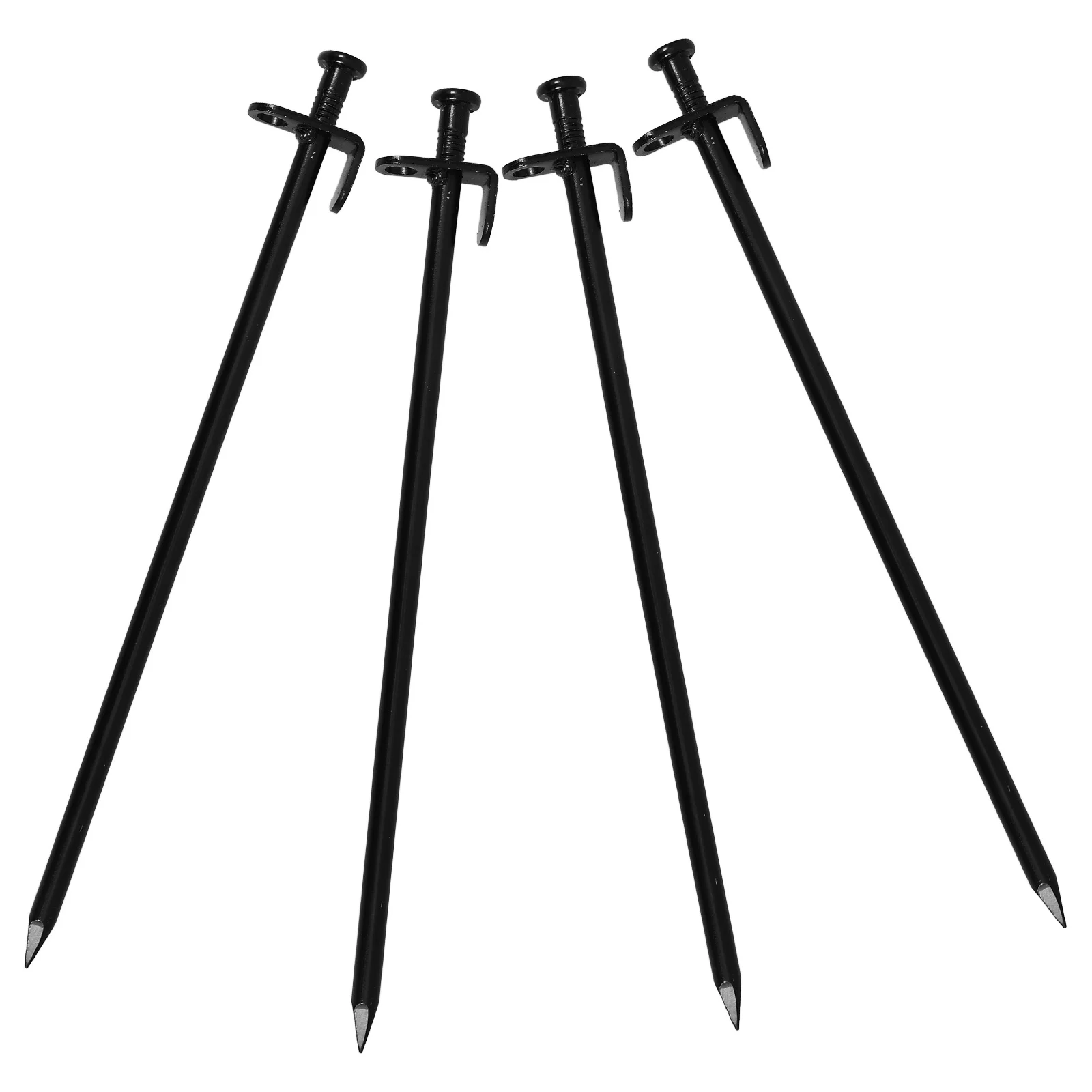 

4Pcs Metal Ground Stakes Heavy Duty Garden Pegs for Outdoor Tent Fixing Tarp Anchoring Lawn Plant Support Landscaping Fabric
