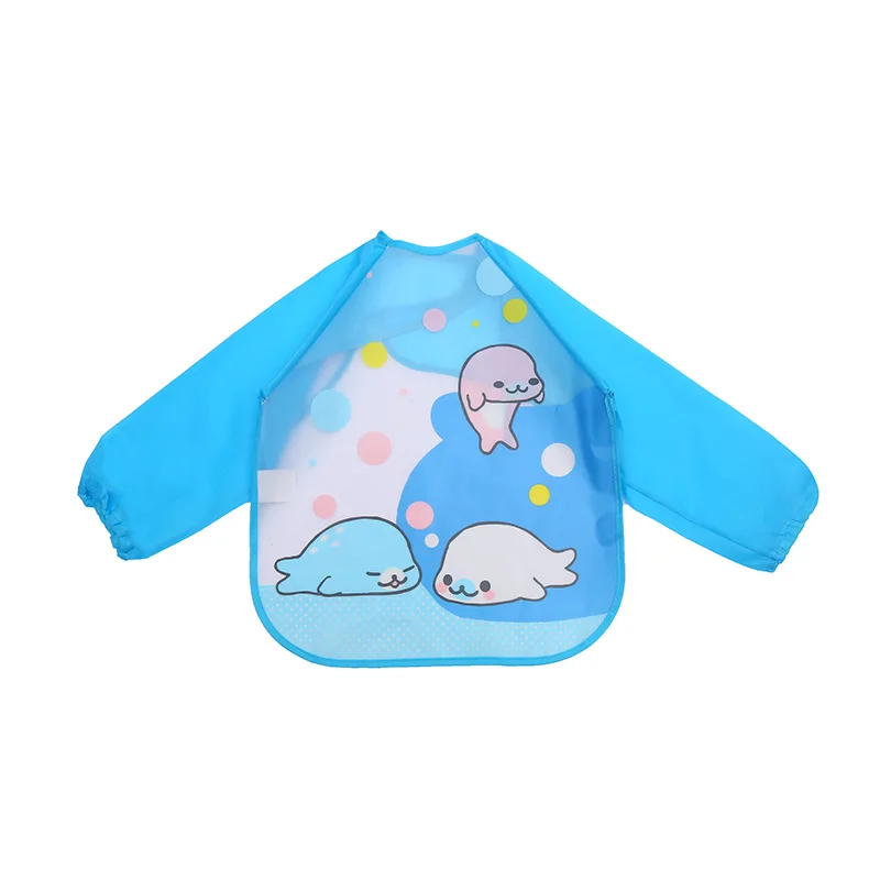 EVA Babies Bibs Children's Saliva Towel Waterproof Raincoat Bibs of Cute Cartoon Animal Car Graphics