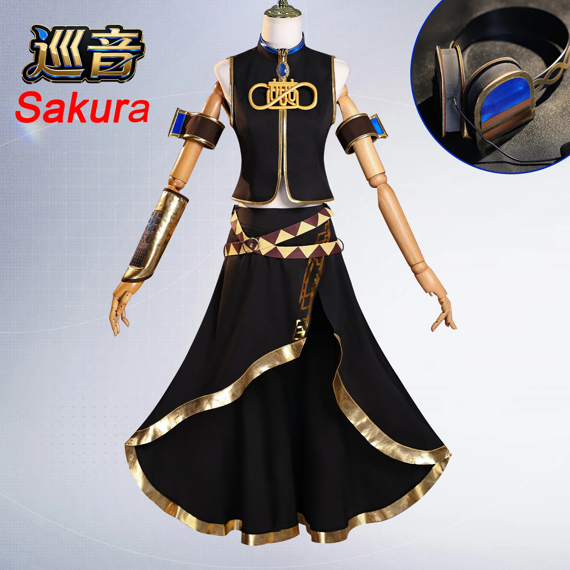 

"Xun Yin cosplay costume: Virtual idol Xun Yin Liu Ge Cosplay 2D virtual singer costume.