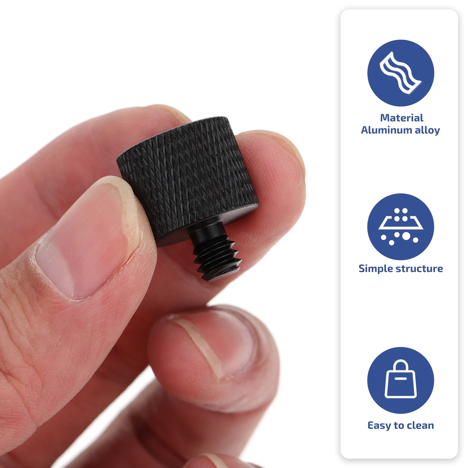 

8 pcs Conversion Screws Aluminum Alloy Smooth Edges For Microphone Rack Camera Bracket Mounting Studio Accessories Camera