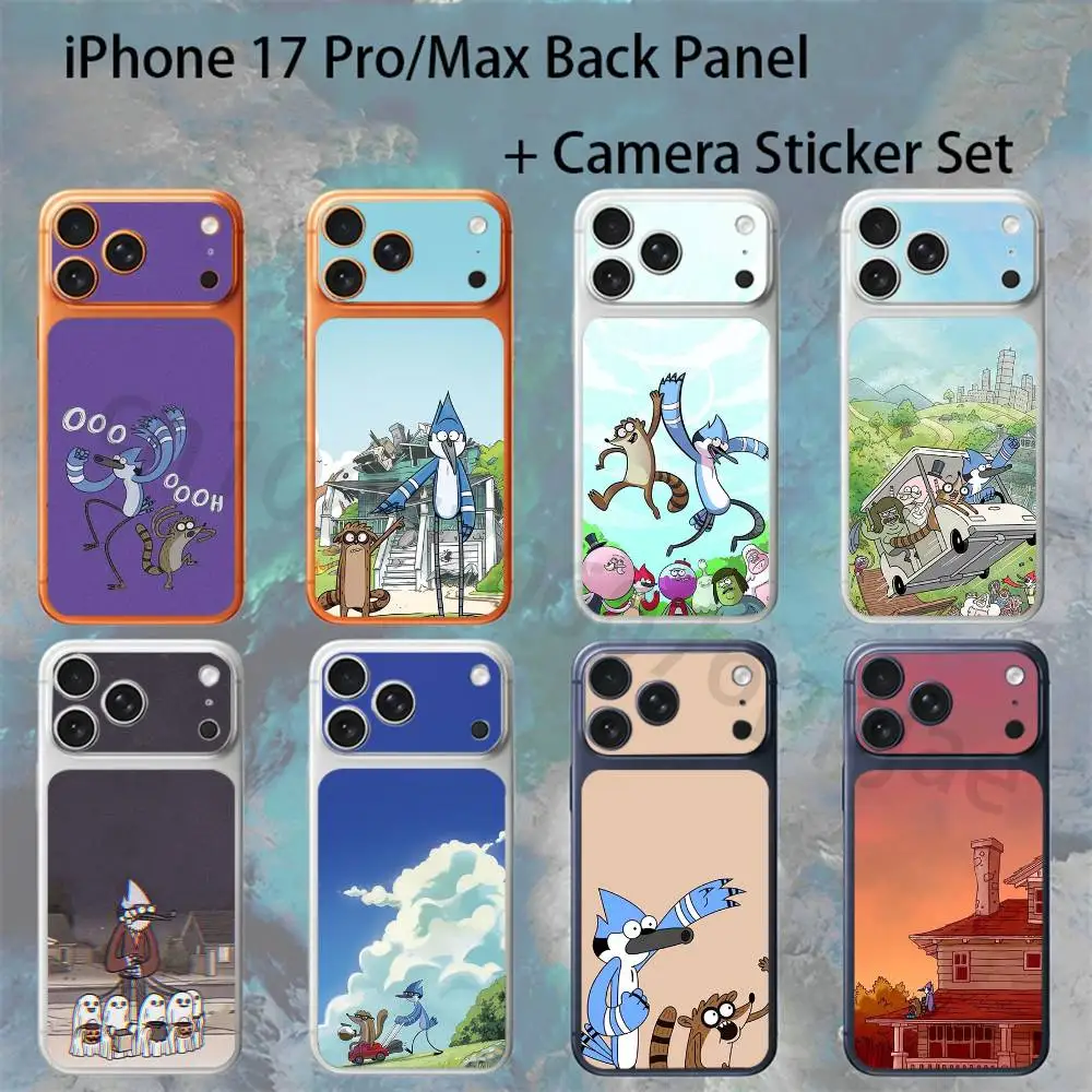 

Regular Show For iPhone 17pro/pro Max Full body Back Cover Decal Skin Colorful Rear Protective Sticker Film