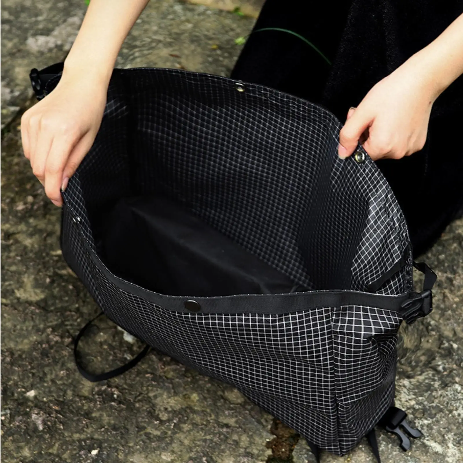 Durable UHMWPE Outdoor Extension Pack Wide Opening Rectangular Top Section for Trekking Travel Camping Tents and Sleeping Bag
