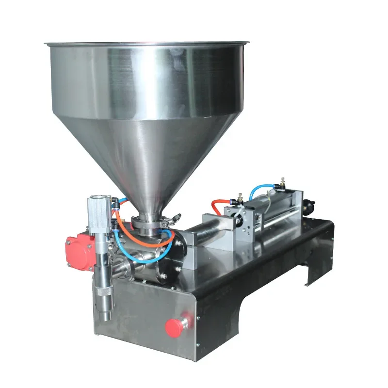 

Paste-liquid dual-purpose pneumatic filling horizontal semi-automatic sauce