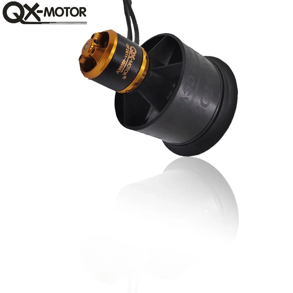 Motor QX QF2611 sin escobillas, ventilador de 12 aspas, 3300KV, 4000KV, 4600KV, 3S, 4S, 50mm, EDF, CW, CCW con 40A, ESC