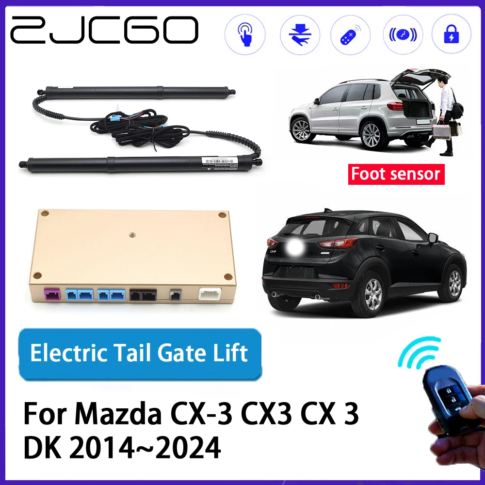 

ZJCGO Car Auto Trunk intelligent Electric Tail Gate Lift Automatic Tailgate Opener for Mazda CX-3 CX3 CX 3 DK 2014~2024