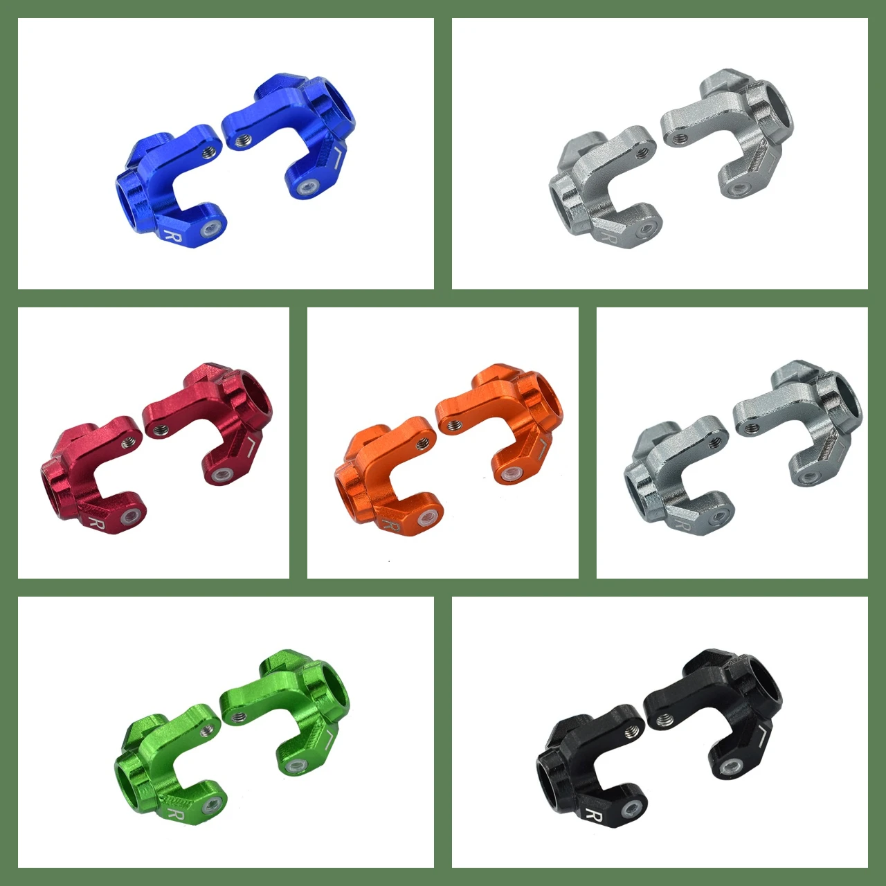 GPM Aluminum Front Knuckle Arm For LOSI 1/18 Mini-T 2.0 1/16 Mini-B LOS214006