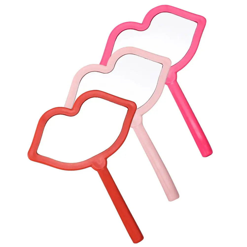 

Набор из 3 портативных зеркал для макияжа: маленькие дорожные зеркала с высокой четкостью изображения, отражающей поверхностью и удобной ручкой для салона, дома, путешествий и повседневного использования