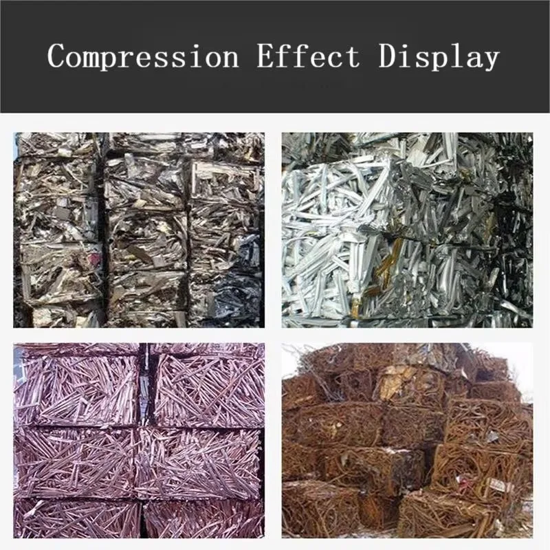 Customized Hydraulic Scrap Metal Baler Machine For Metal Recycling Equitment Car Aluminium Can Compress Baler