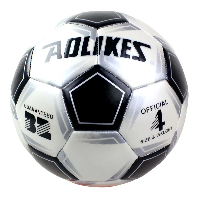 

Size 4 Football for Kids Teenagers PVC Machine-sewn Explosion Proof Kicking Resistant Soccer Indoor Outdoor Training Match Ball