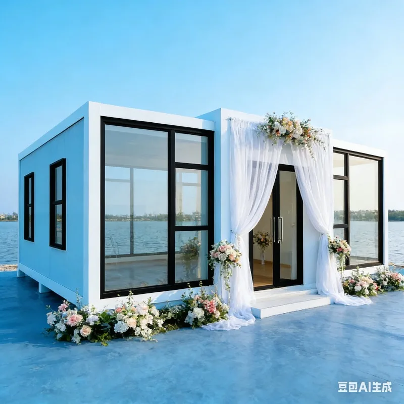 Factory Wholesale Folding Container House Expandable Modular Steel Wooden Container for Office Bedroom Villa Outdoor Dormitory