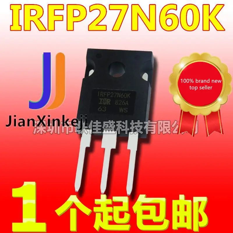 

10pcs 100% orginal new in stock IRFP27N60K IRFP27N60 27A 600V TO-247 N-channel MOS tube field effect