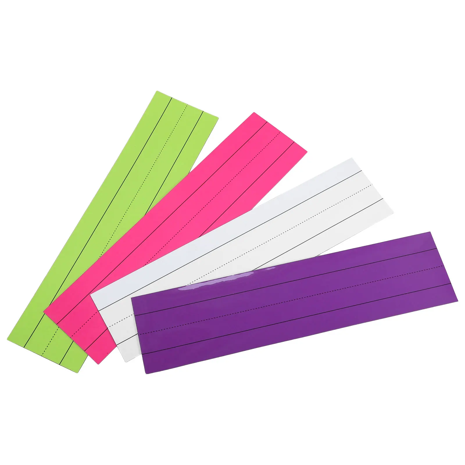 

4pcs Magnetic 30 5x7 6cm Reusable Dry Erase Sentence Strips Teachers Classroom Schedule Name Tags Whiteboard