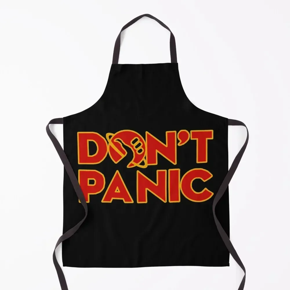 

Don't panic The Hitchhiker's Guide to the Galaxy Apron kitchen clothes for men Cooking For Cooking Kitchen Supplies Apron