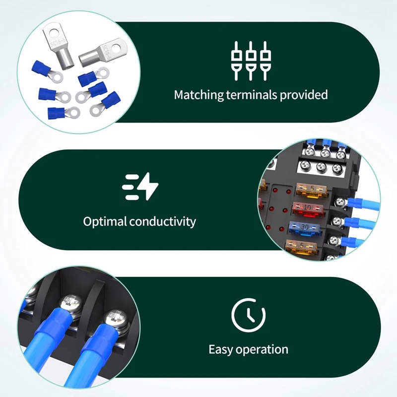 New 12 Way Automotive Fuse Box Car Modification And Installation Equipment Safe Fuse Integrated Box For Cars And Ships