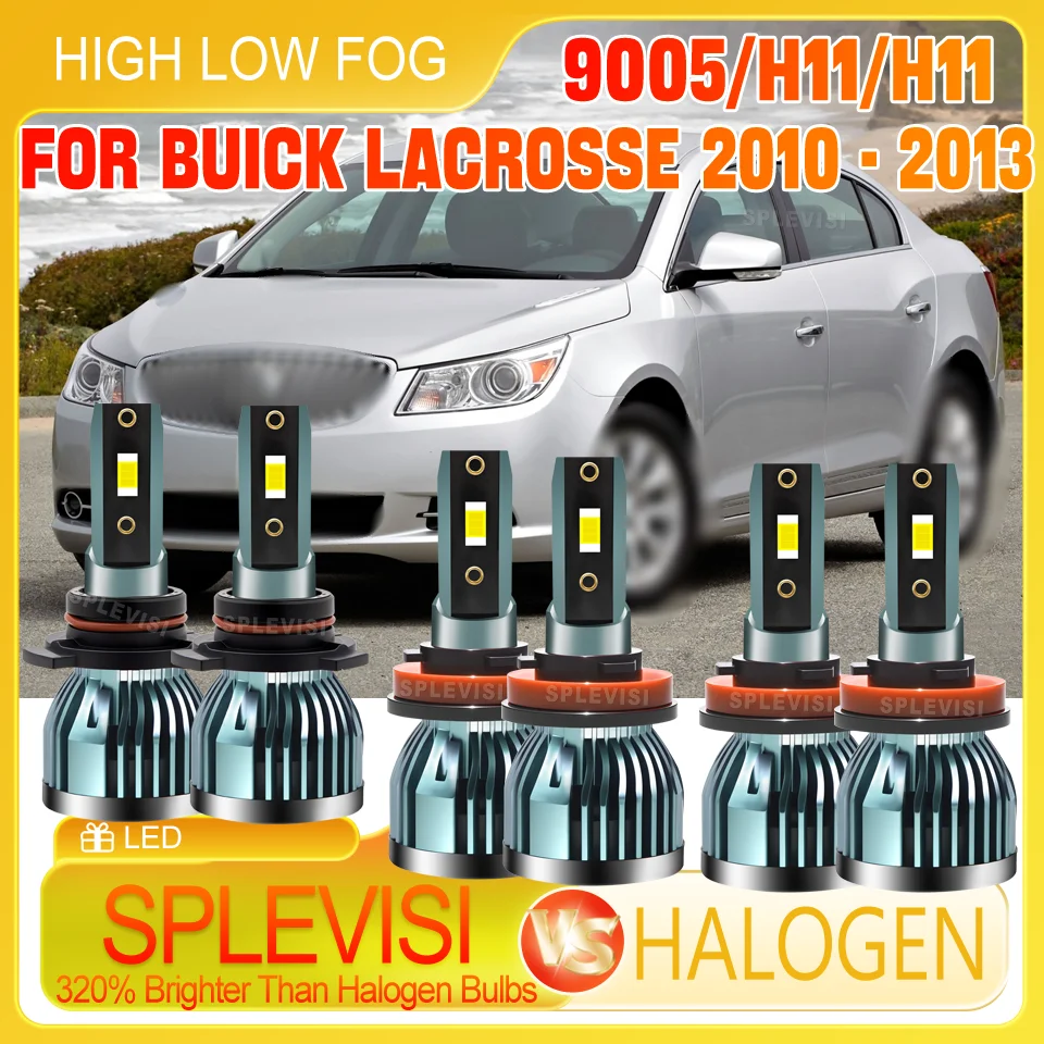 

More Economical Long Lifespan Brighter LED Headlight high low beam foglight 9005 H11 H11 For Buick LaCrosse 2010 2011 2012 2013