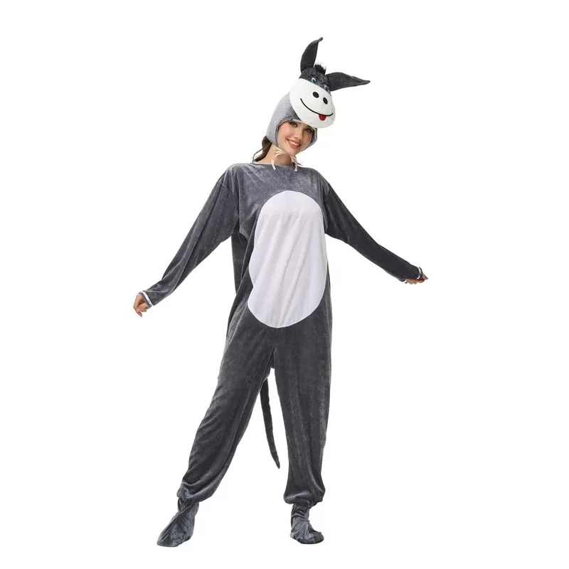 عرض الملاهي للأطفال زي دمية على شكل حيوان حمار نيسيي للأطفال