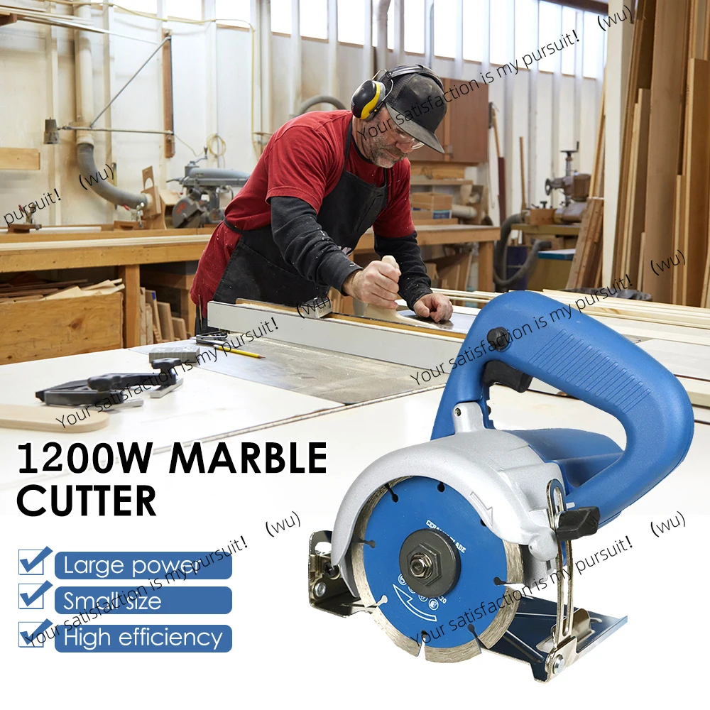 1200W marble tile cutter, saw power and stone saw adjustment to cut tile wood