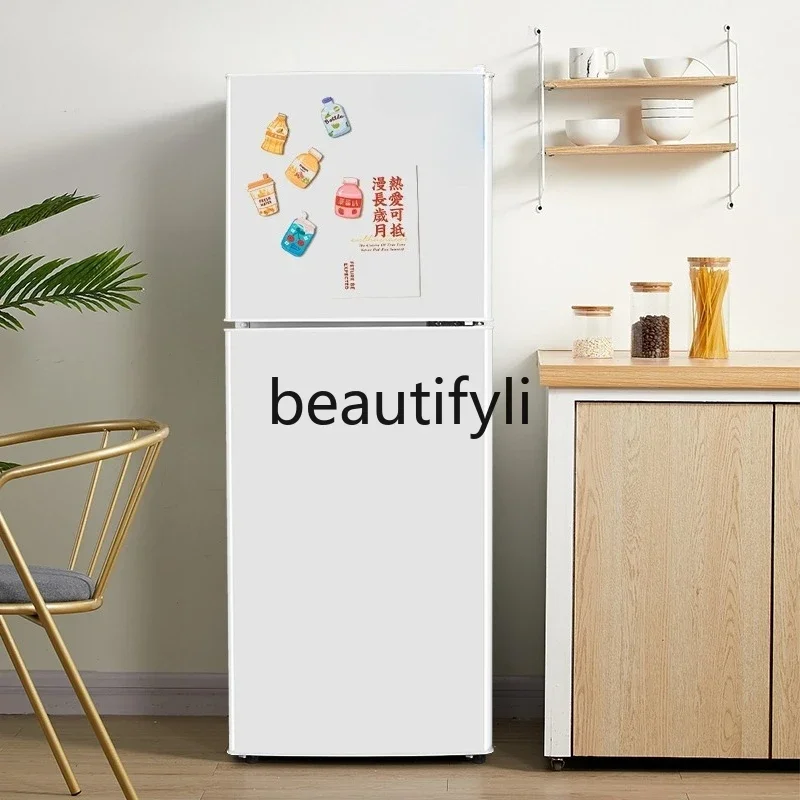 Z189 Household first-class energy efficiency rental dormitory office refrigeration and freezing dual-purpose double-door refrige
