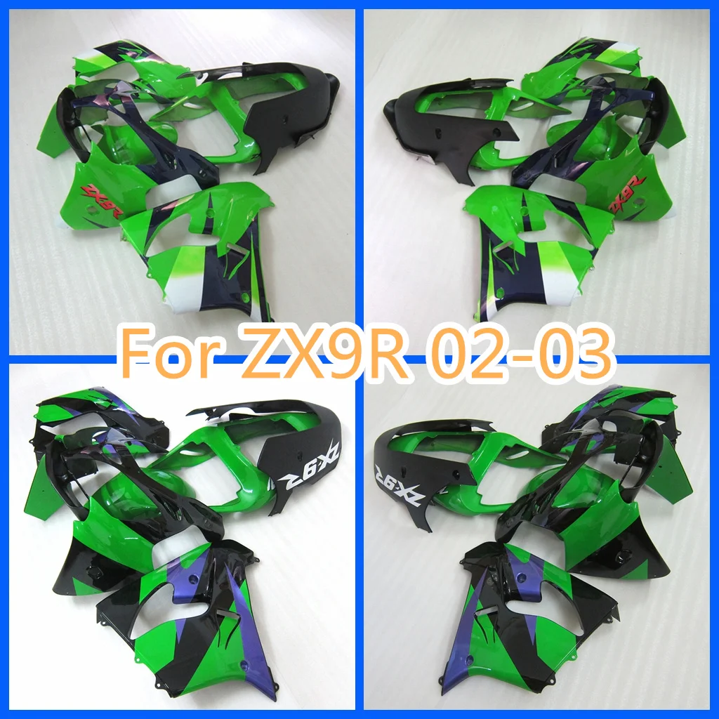 

Лидер продаж, комплект обтекателя мотоцикла для Ninja 2002 2003 ZX9R ZX-9R 02 03 ZX 9R, 100% подходит для деталей обтекателя кузова ZXMT