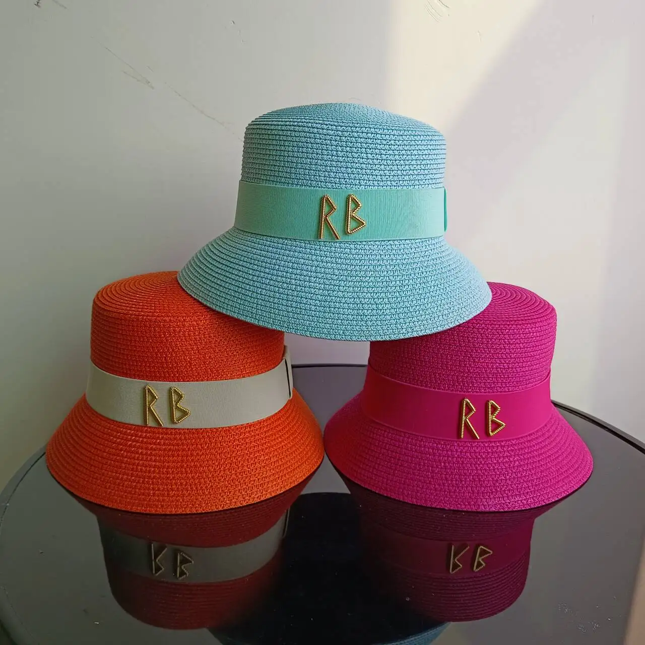 

Summer sun protection straw hat 2025 small brim adjustable elastic webbing women's sun hat outdoor beach hat sombrero