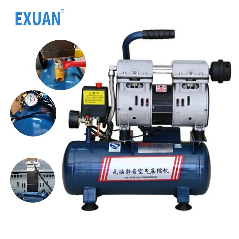 Silent Oil Free Air Compressor Domestic Air Pump Atmospheric Tank Air Compressor Multifunctional Air Pump