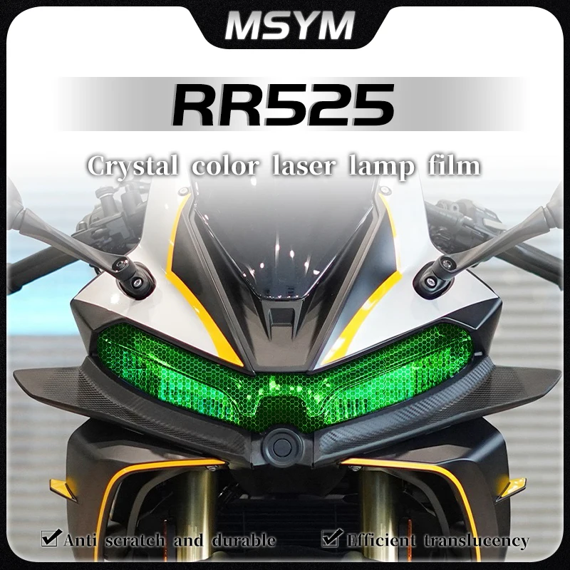 

For VOGE RR525 RR 525 rr525 rr525 Headlight film smoked black taillight film honeycomb laser protection sticker accessories