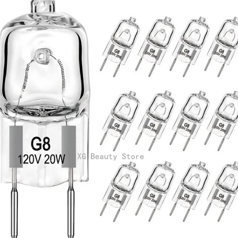 5/10/50PCS G8 20/35/50W Eco Halogen Light Bulbs LED Inserted Beads Crystal Lamp Energy Efficient Replacement for Halogen Bulb