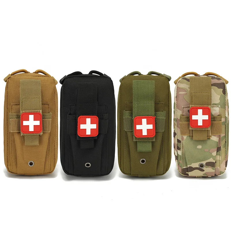 Tactical Medical Kit Accessory Pouch First Aid Bag Camping Hiking Survival MOLLE-Compatible Outdoor Emergency Kit Storage Bag