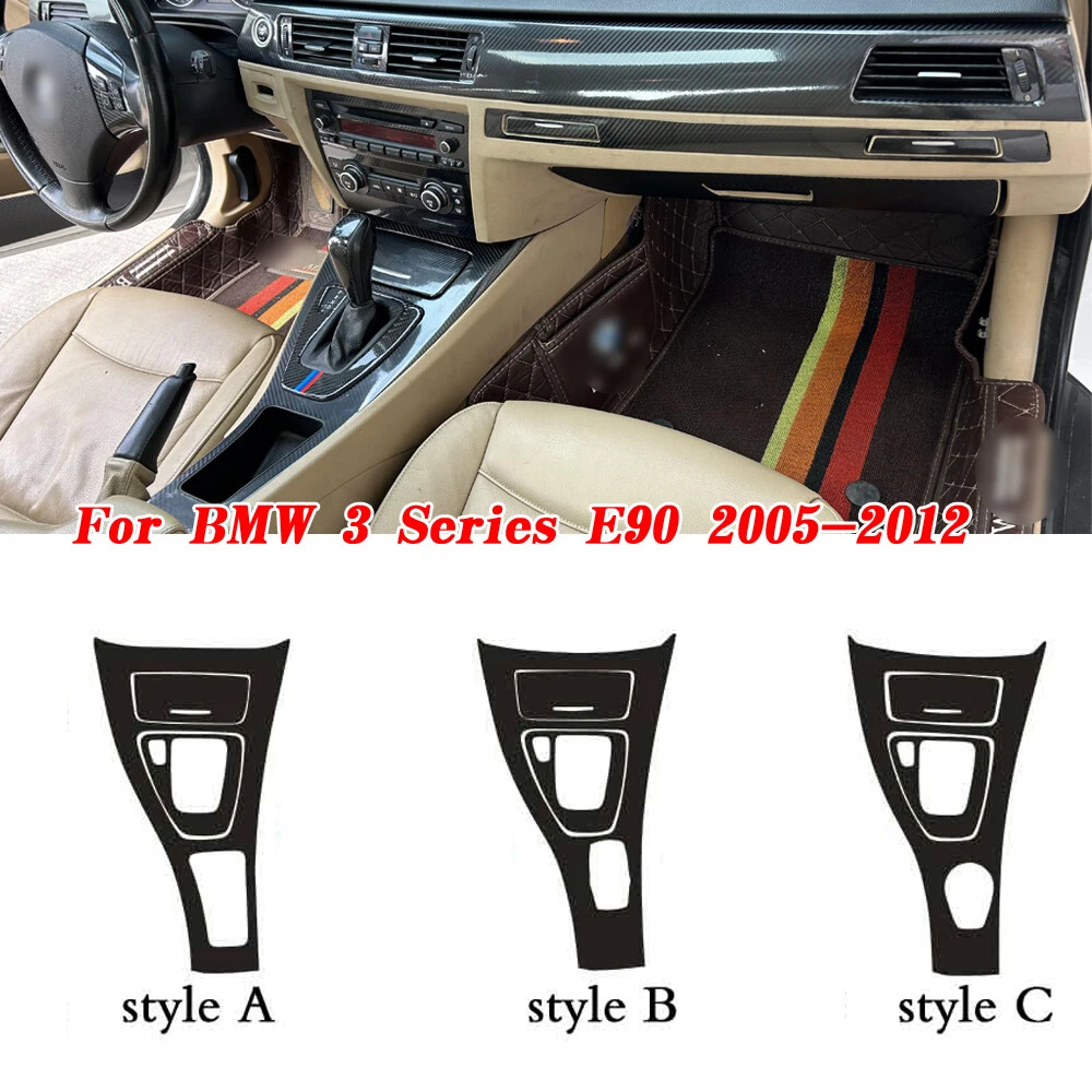 

Наклейки из карбона на центральную панель управления и ручки дверей для BMW 3 серии E90 2005-2012, аксессуары для стайлинга автомобиля