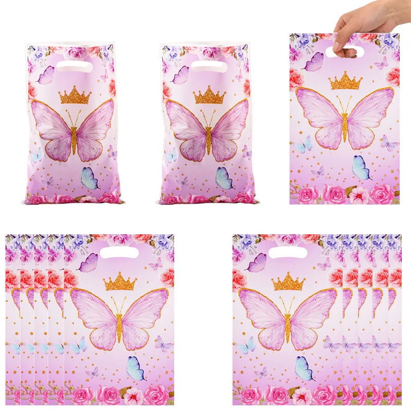 10/30/50 stücke Schmetterling Krone Geschenk Taschen Handtasche Candy Tasche Party Decor Kinder Hochzeit Geburtstag Baby Shower Party gefälligkeiten Liefert – Detail 7