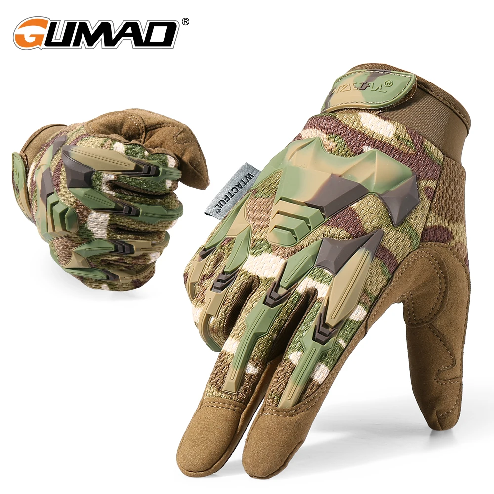 Tactical Gloves Touch Screen Cycling Outdoor Hunting Hiking Climbing Sport Combat Shooting Camping Anti-skid Full Finger Mittens