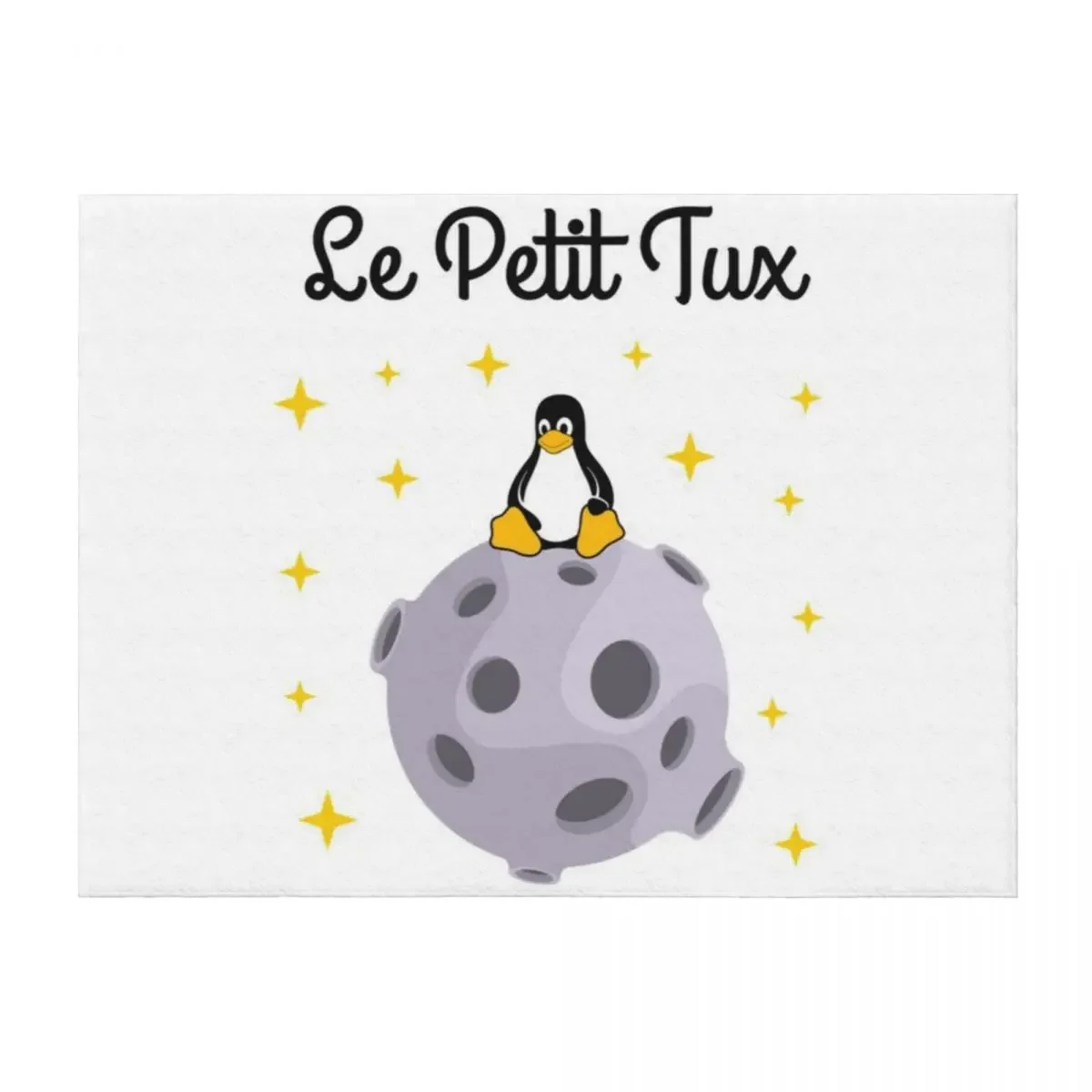 

Funny Linux Tux Mascot Throw Blanket Blankets For Sofas Shaggy Plaid on the sofa Soft Plaid Blankets