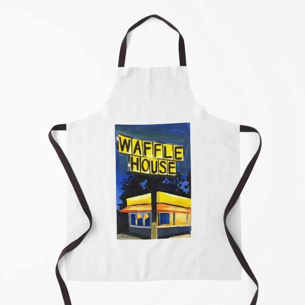 

Waffle House Postcard Example Apron For Kitchen Women's Dress Barista Manicurists Apron