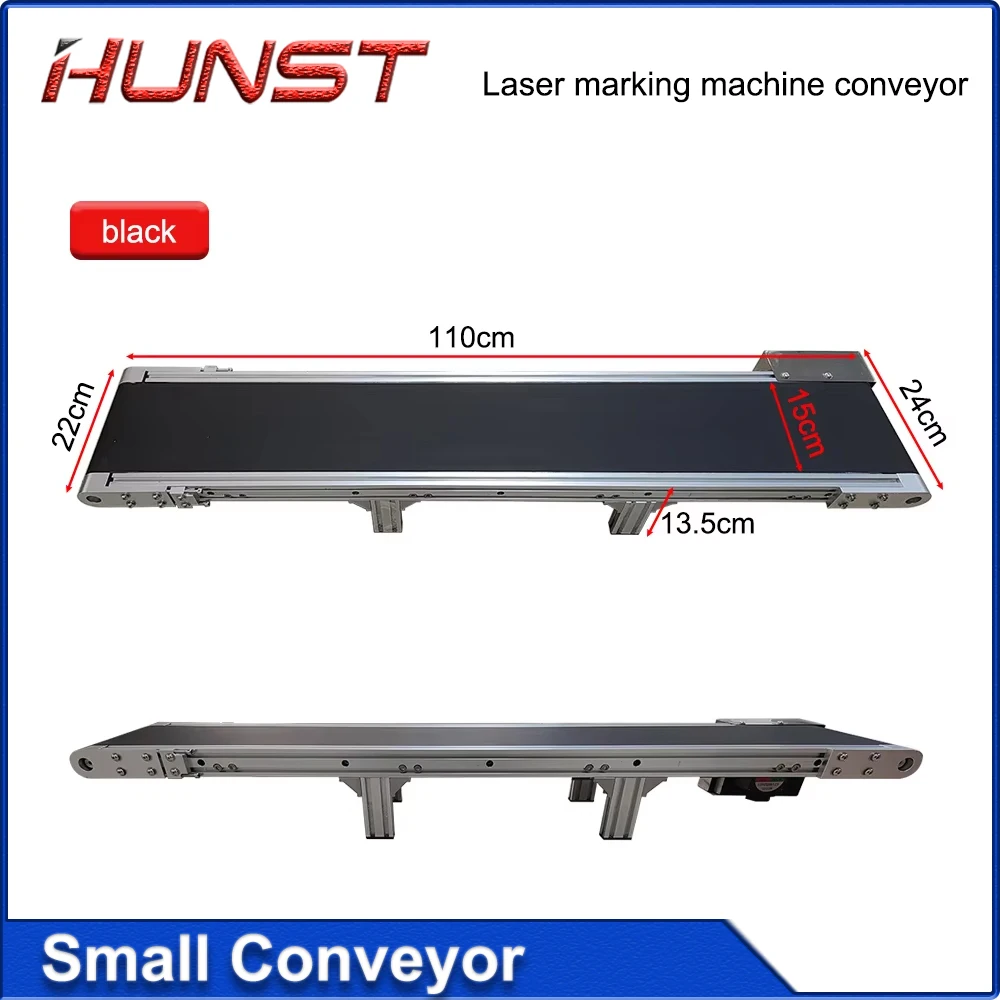 Huntt Marking Machine Transfer Table with Stepper Motor Auto Feeder and Conveyor Belt for Fiber Optic CO2 UV Marking Machine