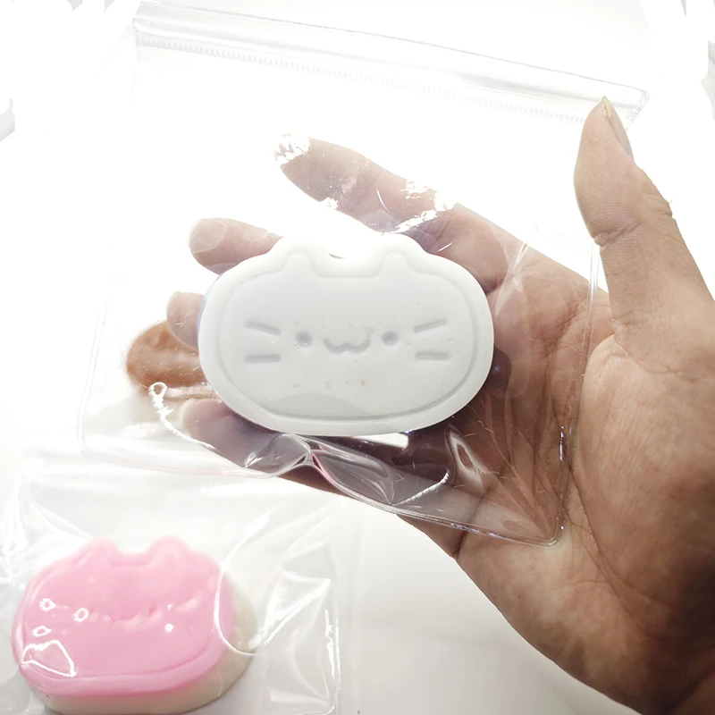 Cartoon Nette Katze Käse Brot Druckentlastung Weiche Squeeze Fingertip Spielzeug Klebrige TPR Kinder Linderung Dekompression Rebound Spielzeug