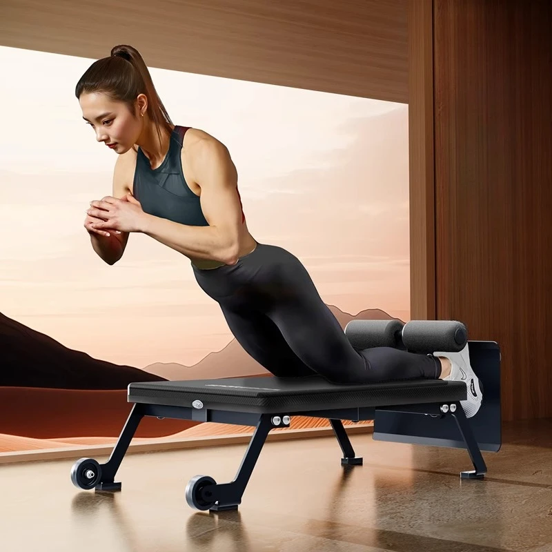 Entrenador de espalda abdominal bastante multifuncional, silla romana, tablero supino de cabra, elevador de pierna inverso propenso
