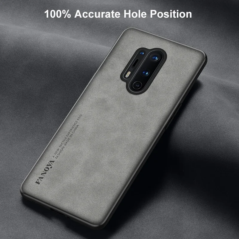 For OnePlus 8 T 8Pro 5G One Plus 8 Pro OnePlus8 Coque Luxury Leather Case For OnePlus 8 Pro 8T Cover Matte Silicone Phone Case