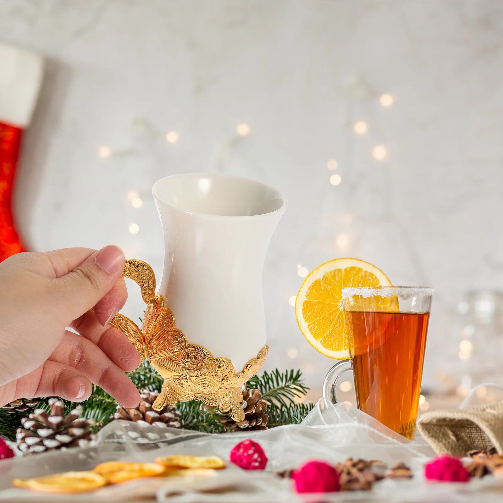 

1 комплект, керамическая кофейная чашка с блюдцем, элегантный набор кружек в турецком стиле, высокое качество, можно мыть в посудомоечной машине, необычный подарок в помещении и на открытом воздухе