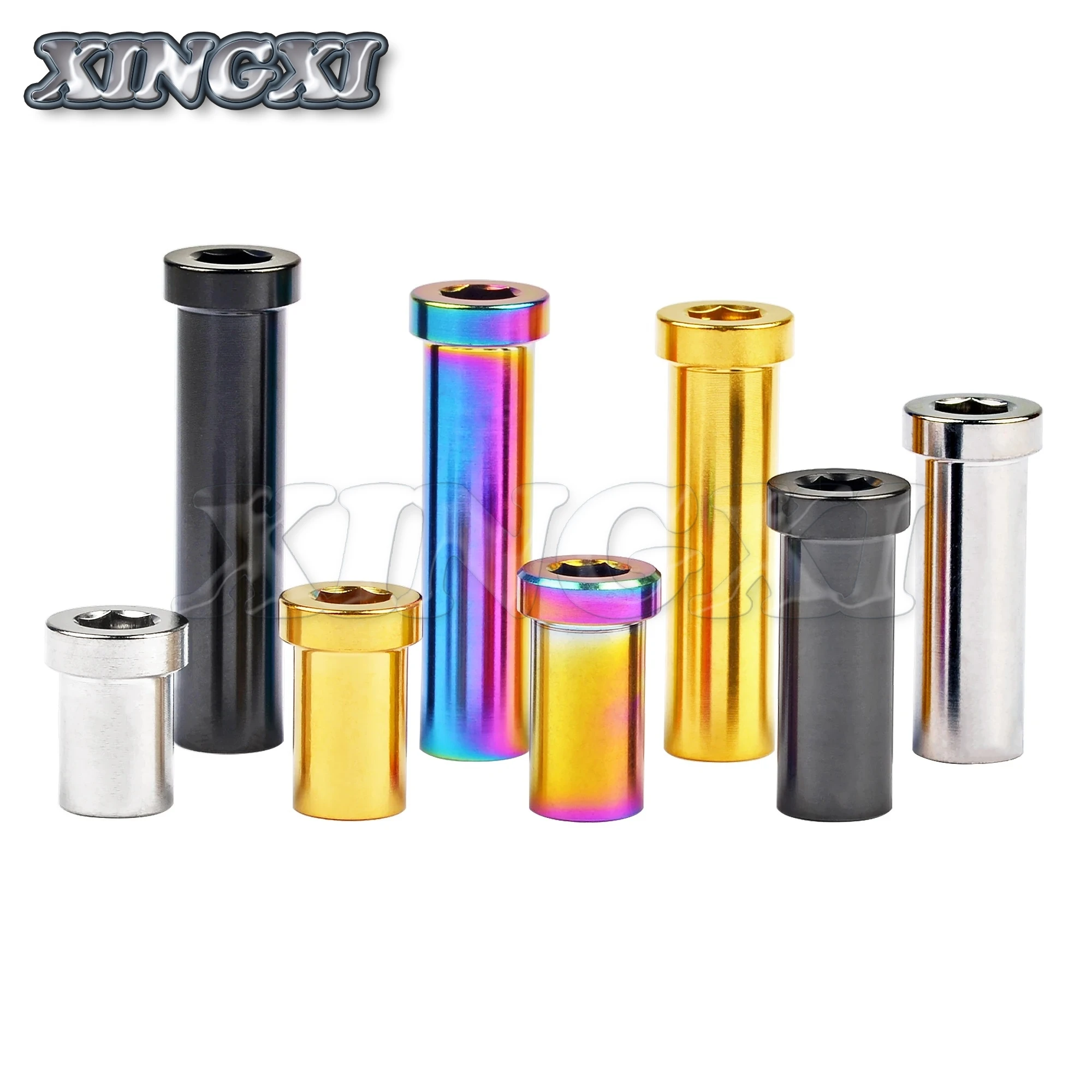 Xingxi Titanium Ti GR5 13mm 15mm 17mm 23mm 25mm 31.5mm 33mm 35mm Recessed Bicycle Brake Bolts Clamp Nut for MTB/Road Bike