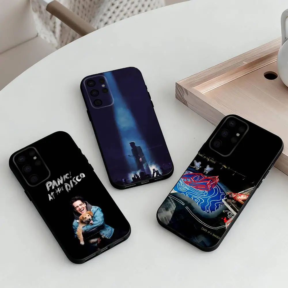 

Theatrical Band P-Panic-C At The Disco Phone Case For Samsung S25,24,23,22,30,21,10,9,Ultra,Plus,Lite,FE,4,5 G Soft Black Case