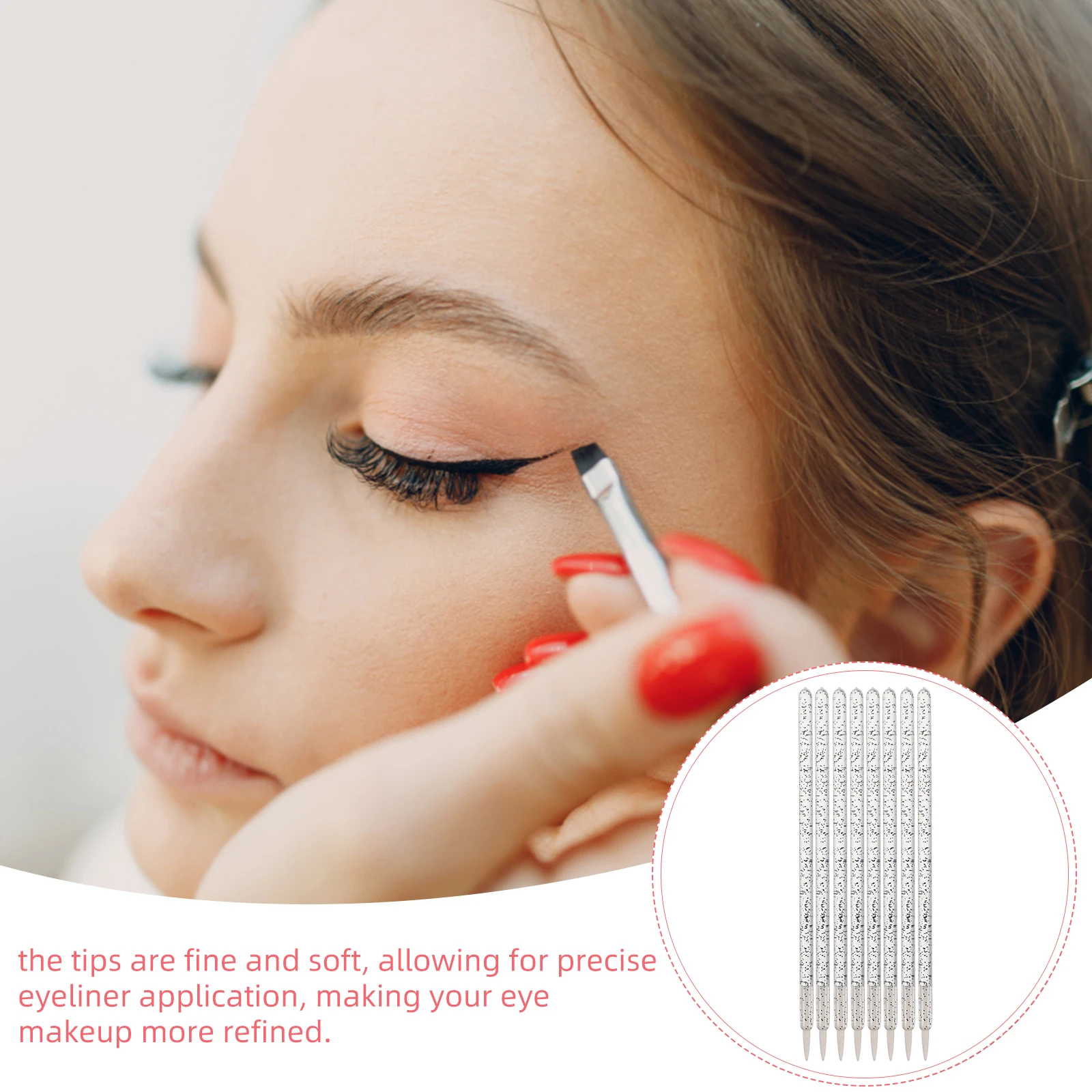 使い捨てアイライナーアプリケーター美容メイクツールまつげ使い捨てアイライナーブラシエクステンション