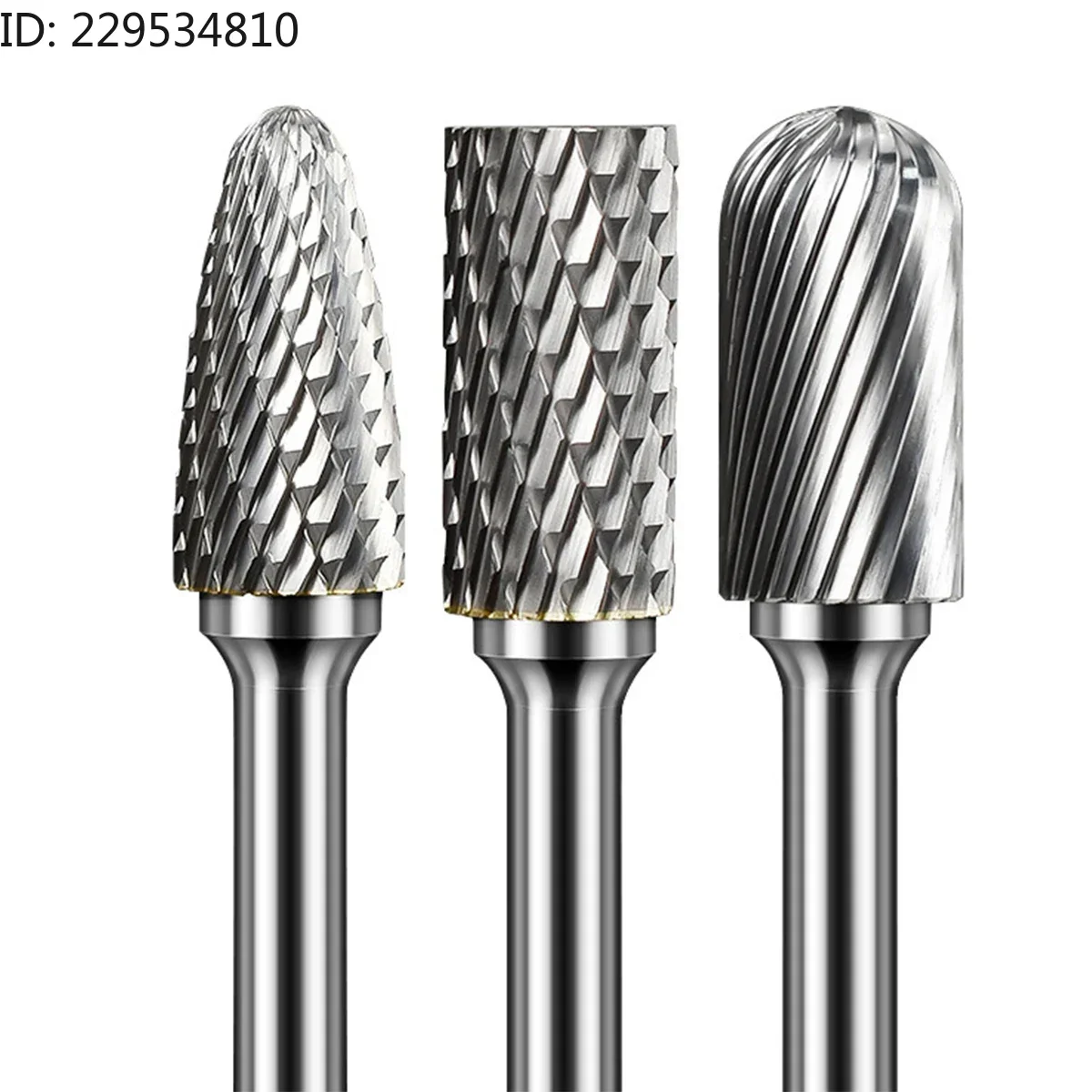 6mm shank A/C/F Type 12mm Head Carbide Rotary File Carving drill Bit Tool Point Burr Die Grinder Abrasive Metal files