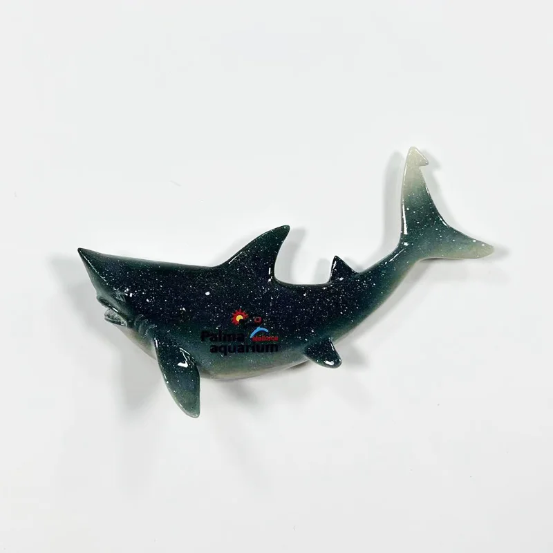 

Tourist Souvenirs from Palma, Spain - 3D Painted Realistic Shark Home Decor Magnetic Refrigerator Magnet