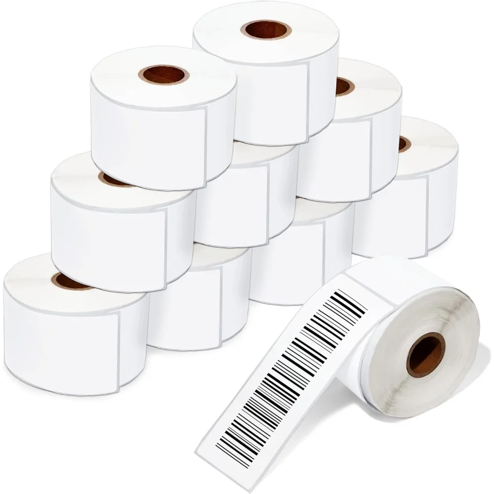 

2x8 inch Direct Thermal Labels 2500 Count Long Format Barcode Stickers for Routing Compliance Identification