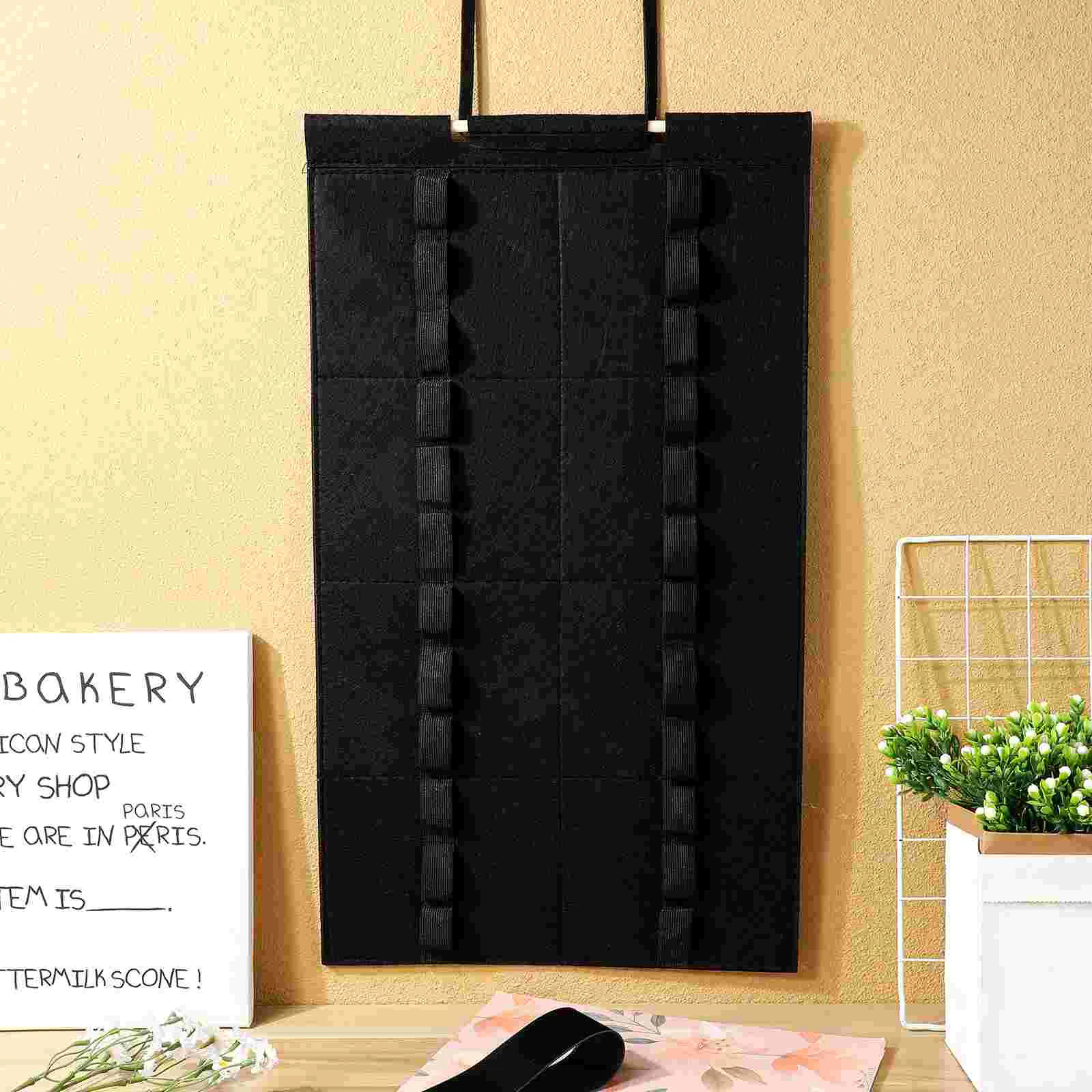 ベルトディスプレイスタンドラックテコンドー空手武道用ベルト黒刺繍