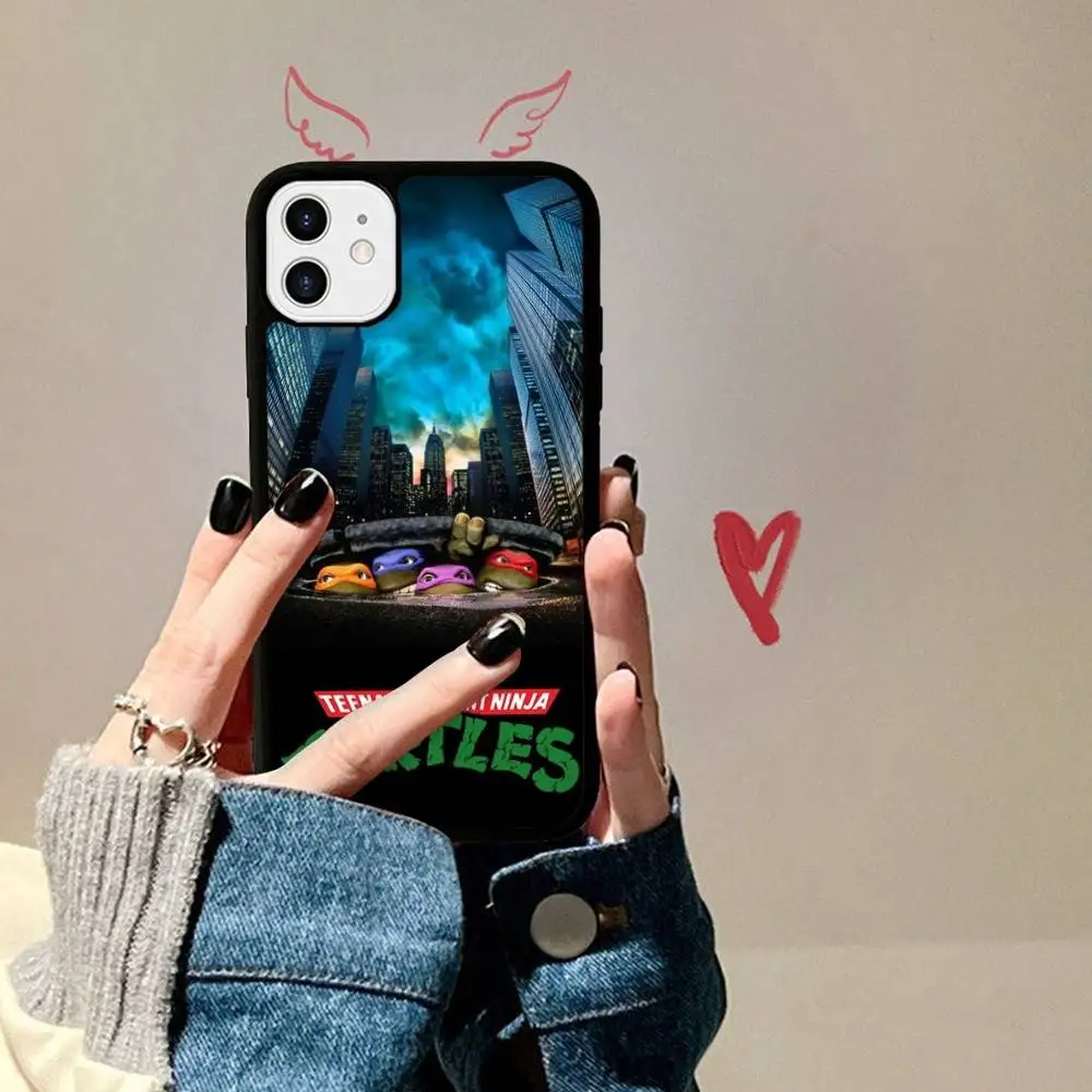 Animated Series N-Ninja T-Turtles PC+TPU Protective Phone Case For IPhone 17 16 Pro Max 15 Plus 14 13 12 11 Cover