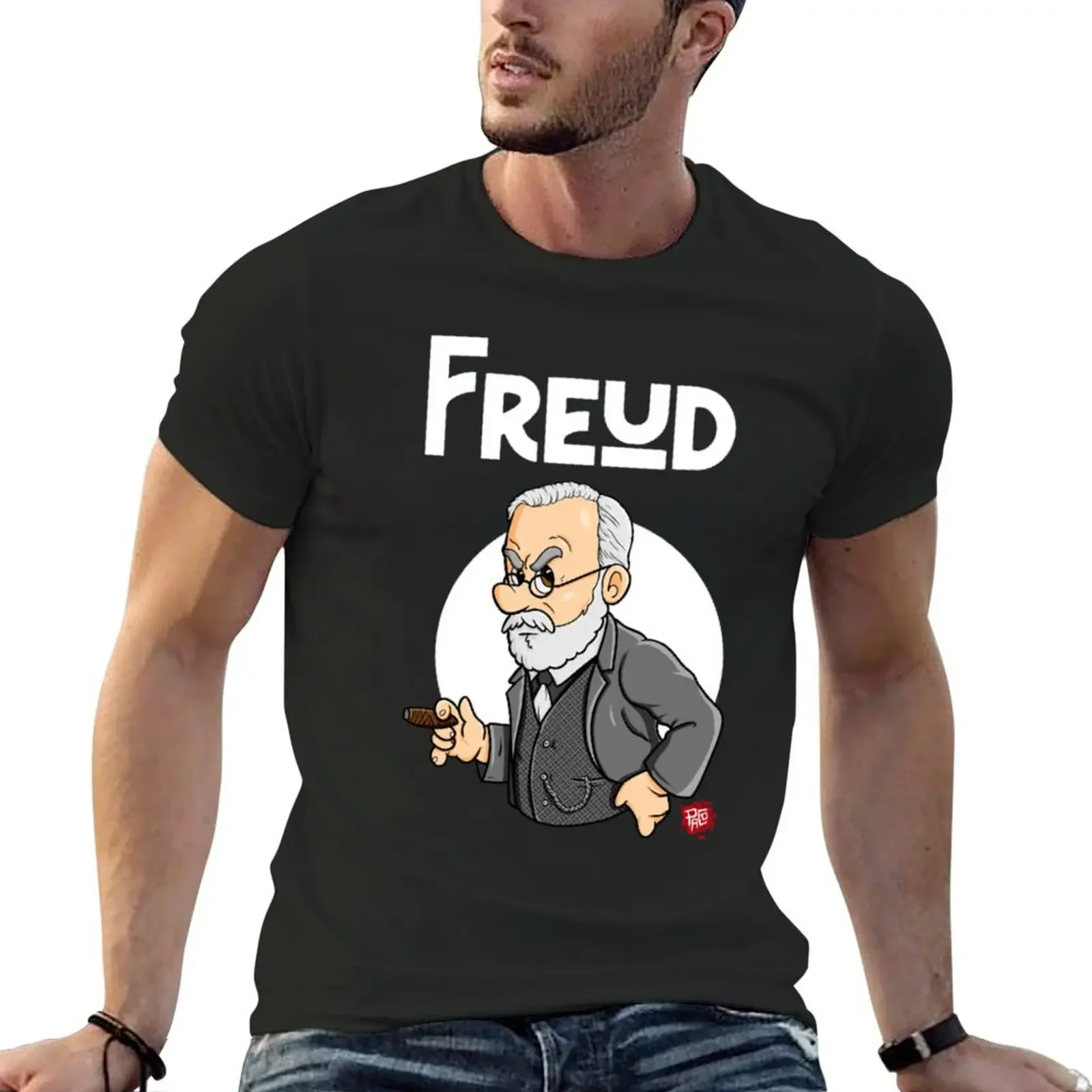 Freud T-Shirt blue archive plus size tops plus size clothes cute clothes oversized t shirt men