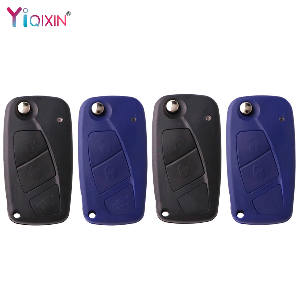 

YIQIXIN Key Housing For Fiat 500 Punto Ducato Lveco Stilo Panda EVO Bravo Doblo Idea Remote Car Key Shell Case Pad 2/3 Buttons